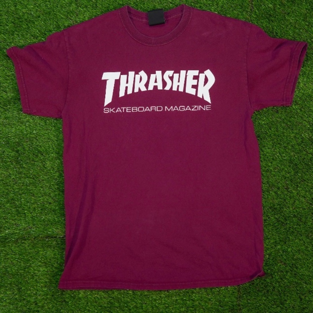Thrasher Skateboards Classic Maroon T-Shirt